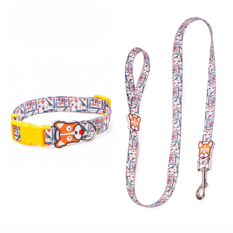 Nylon Pet Collar Leash Cat Leash Puppy Collar Leash