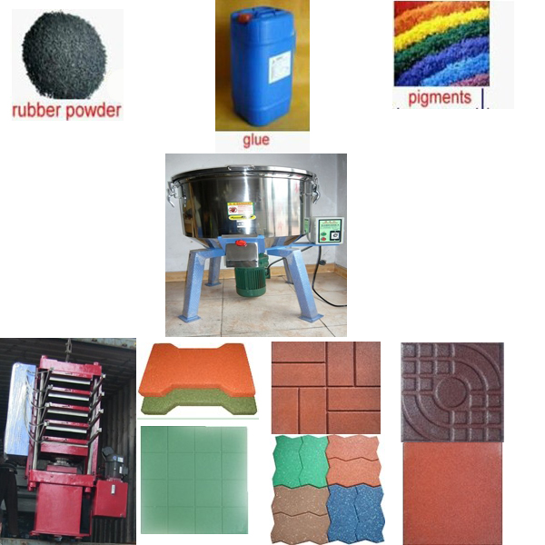 Rubber Tile Vulcanizing Press/Rubber Tile Making Machine/Rubber Tile Machine