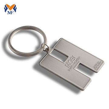 Metal custom enamel keychain design for engraving