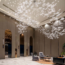 Custom chandelier for star hotel lighting