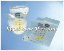 Irregular shaped breast milk storage bag