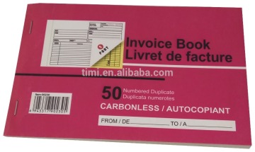 Invoice Book Stock printing document