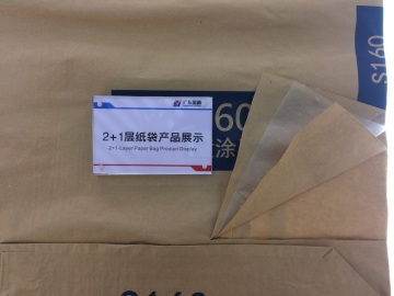 2+1 paper-plastic composite valve port cement packaging bag