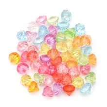 200 Pcs Colorful Acrylic Diamond Clear Star Beads