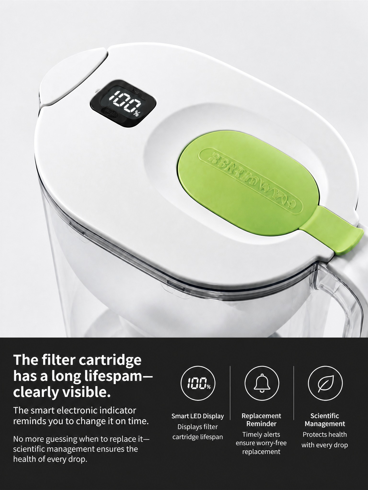 jarra con filtro de agua water filter pitcher