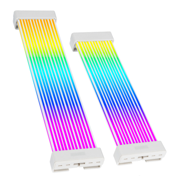 RGB Cable Extension Kit for PC - 3*8PIN 24Pin PSU Sleeved Cords