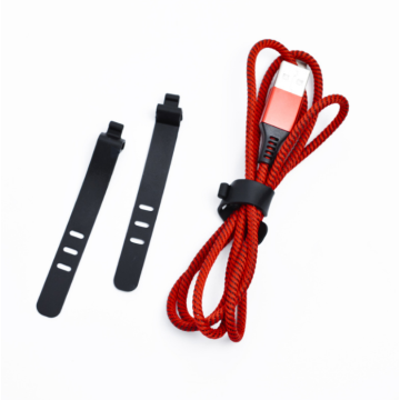 Custom Cable Tie Silicone Reusable Holder Straps