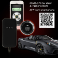 GPS & GSM tracker Bilalarm med en knapp motor starta remote engien start