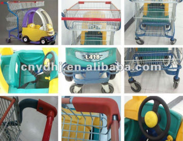 Supermarket car kids carry trolley