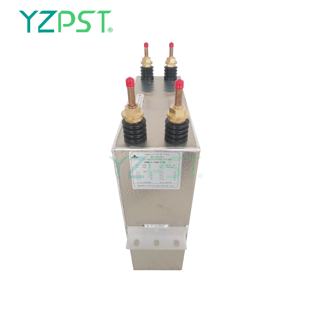 4.4KV Alta confiabilidade 600Hz capacidade do capacitor refrigerado a água