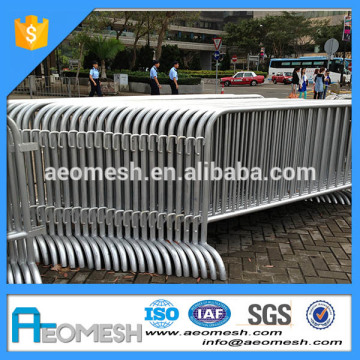 Metal road safety barricade, Iron road barricade, crowd control barricade