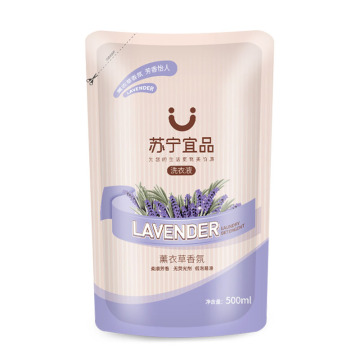 Detergente per lavanderia liquida di lavanda in sacchi