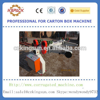 Automatic corrugated carton box shaftless mill roll stand