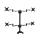 Tischständer für 4 Montagen bis 27 Zoll