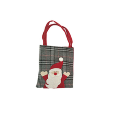 plaid christmas holiday gift bags christmas non woven bag christmas decoration gift idea