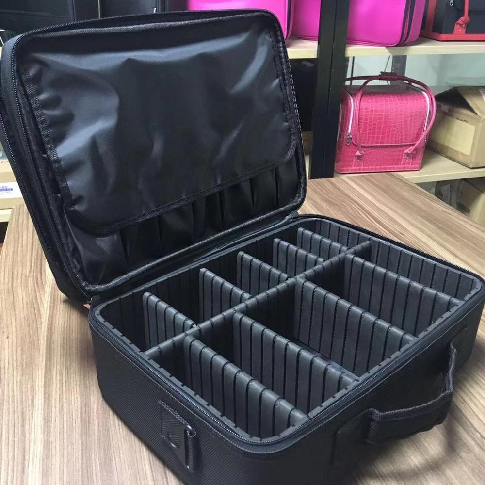 Travel Makeup Bag Makeup Organizers Bag Makeup Train Case Professional Portable Cosmetic Bag for Women Waterproof PU Leather