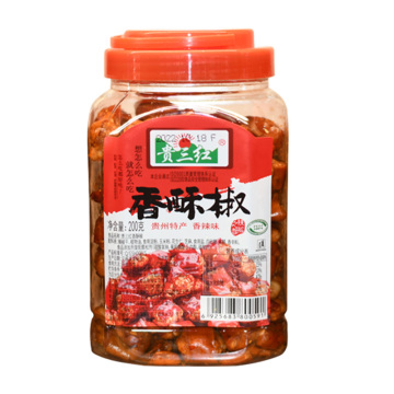 Famous crispy chili snack peanut sesame vegetarian snack