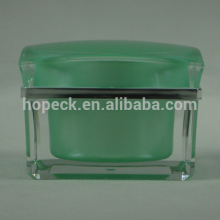 customized square shape acrylic cream jar