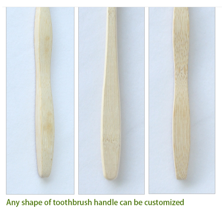 Деревянная зубная щетка с ручкой на заказ Custom Handle Wooden Toothbrush
