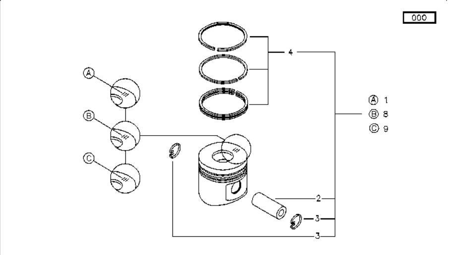 Deutz Diesel Engine BFM101F Piston with Rings  Assy 0427 1217