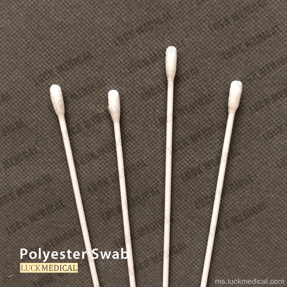 Swab tip poliester boleh guna untuk koleksi spesimen