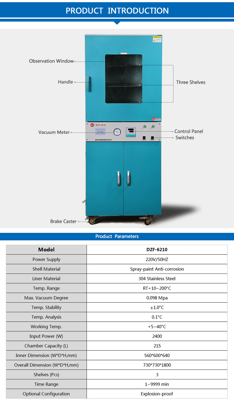 Laboratory Digital Display Vacuum Drying Equipment