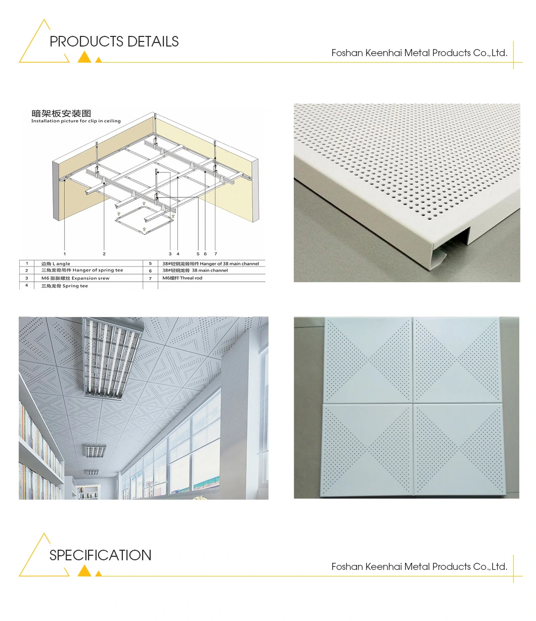 Commercial Laser Cut Design Suspended Star Pattern Ceiling Board (KH-MC-P21)