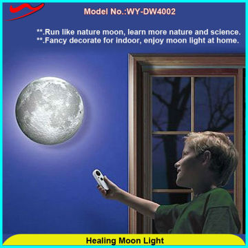 Bionic design modern innovative led bedroom design moon wall lamp