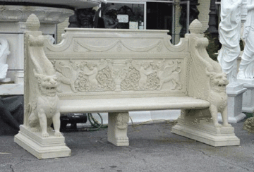 Natural garden stone granite limestone bench