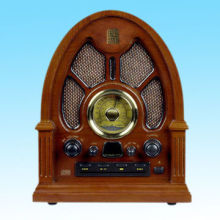 Nostalgic Music Combo/AM/FM Analog Tuning Radi/CD-MP3 Player with Built-in Stereo Speakers