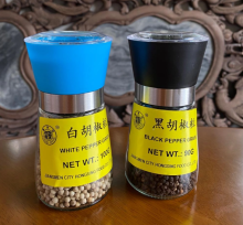 Black pepper granules for turkey cooking