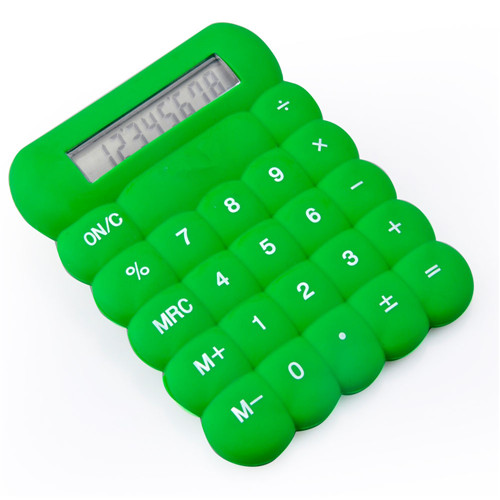 pocket size silicone calculator