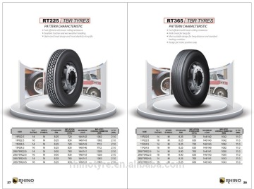 Rhino brandTruck tire 8.25R16LT 12R22.5 385/65R22 315/80R22.5