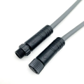 M8 12mm 8pin Panel Mounting Waterproof Connector Cable