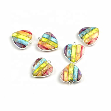 Imperial Jasper Pendant Connectors from China Factory