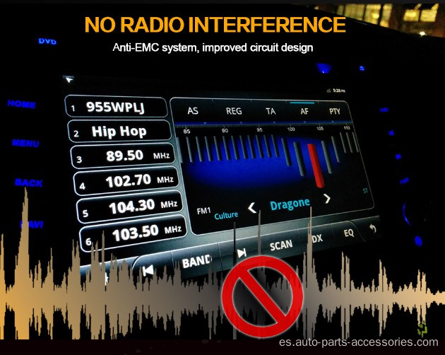 Lámpara automática de 12V sin bombilla de faro de ruido de radio