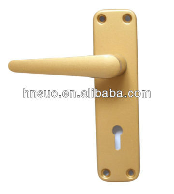 power coating yellow shaft aluminium alloy lockset