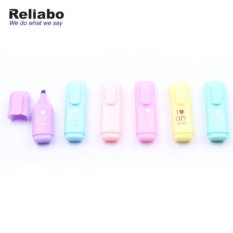 Reliabo Bulk Wholesale Custom Printed Logo Plastic Highlighters Pen