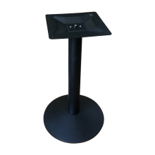 Black cast iron round shape table base