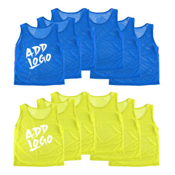 Wholesale Polyester Mesh Soccer Training Bibs for Adults and Children