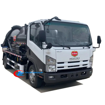 Isuzu 4x2 8 CBM Vacuum Sewage Suction Truck new septic tank vacuum sewage suction truck