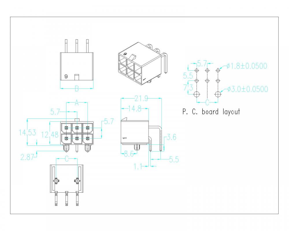 5 70mm Pitch 90 Wafer Connector Series Aw5700r 2xnp Jpg