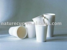 PE coated white disposable paper cups