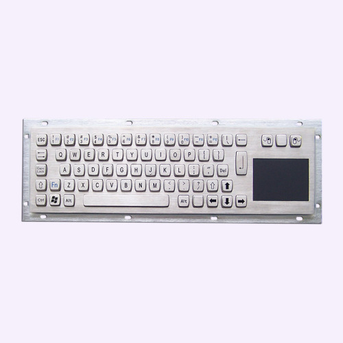 Hindi tinatagusan ng tubig IP65 Steel Keyboard Sa Touchpad