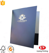 Black Printed A4 Document Paper File Folder