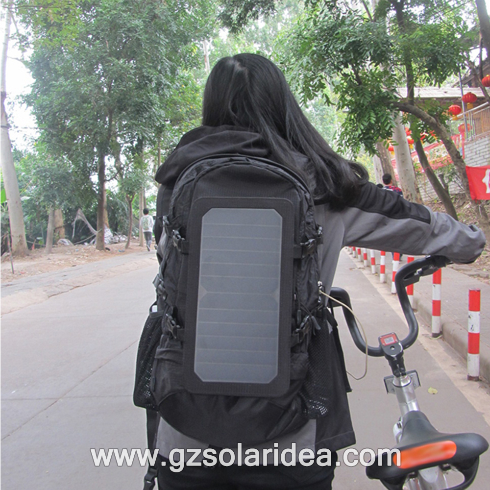 solar charging backpack