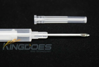 Syringe with RFID Animal Glass Tag 2.12x12mm ICAR