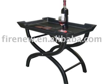 Leather coffee table