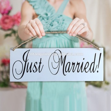 Just married wooden MDF Wall Sign