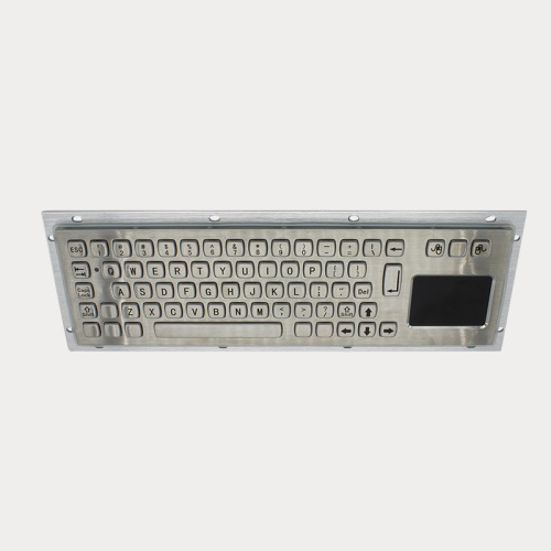 Keyboard logam rugged sareng pad jaba